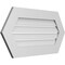 Ekena Millwork Half Round Surface Mount PVC Gable Vent: Functional, w/ 3-1/2"W x 1"P Standard Frame, 34"W x 17"H GVPHR34X1701SF - alternate 5